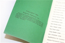 1934-1984 Augusta National Records of the Masters Tournament Booklet