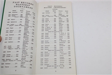 1934-1984 Augusta National Records of the Masters Tournament Booklet