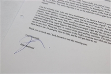 Tiger Woods' Father Earl Woods Hand-written Answers to Inquiries for Book