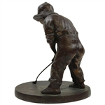 Pinehurst Putter Boy Bronze Statue - Early Non Copper Plated Version