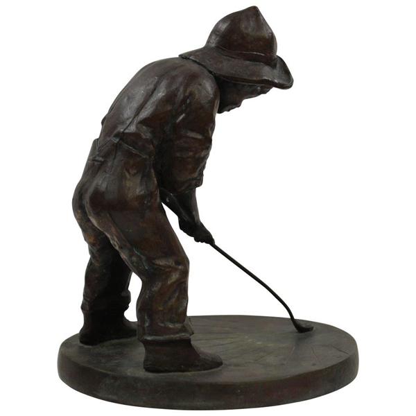 Pinehurst Putter Boy Bronze Statue - Early Non Copper Plated Version