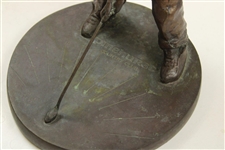 Pinehurst Putter Boy Bronze Statue - Early Non Copper Plated Version