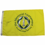 Jack Nicklaus Signed Undated The Memorial Tournament Screen Flag JSA ALOA