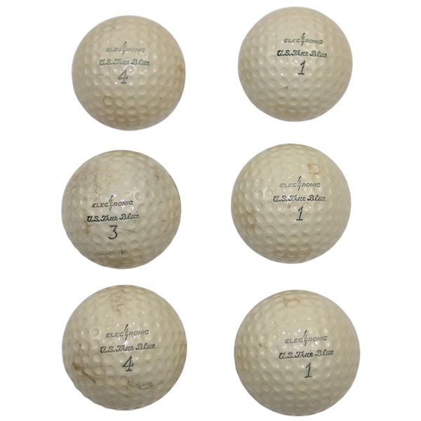 Two (2) Sleeves of Electronic U.S. True Blue Logo Golf Balls with Boxes
