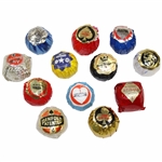 Twelve (12) Vintage Wrapped Golf Balls - Penfold, Silver King, Ben Sayers, Slazenger & Agma Limited