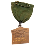 1917 St Louis District Golf Assoc. Tournament Class C Runner Up Medal Won by R.M Nelson