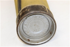 Vintage R. H. Buhrke Co. Canvas & Leather Golf Bag - Pat. June 12, 1917