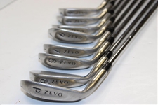Set Zevo Irons (3-Pw) Microtaper Shafts (Stiff) Great Condition - 1990's