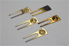 Charles Coody's Five Gold & Silver Colored Contestant Divot Tools from the Florida Citrus Open - 1968-1970 & Two Undated