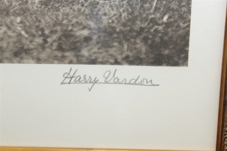 Harry Vardon Signed Large Format Circa 1905 George Beldam Photogravure JSA ALOA