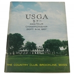 1957 US Amateur Championship at The Country Club Brookline Official Program - Hillman Robbins Jr. Winner