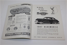 1947 PGA Championship at Plum Hollow Golf Club Official Program - Jim Ferrier Winner