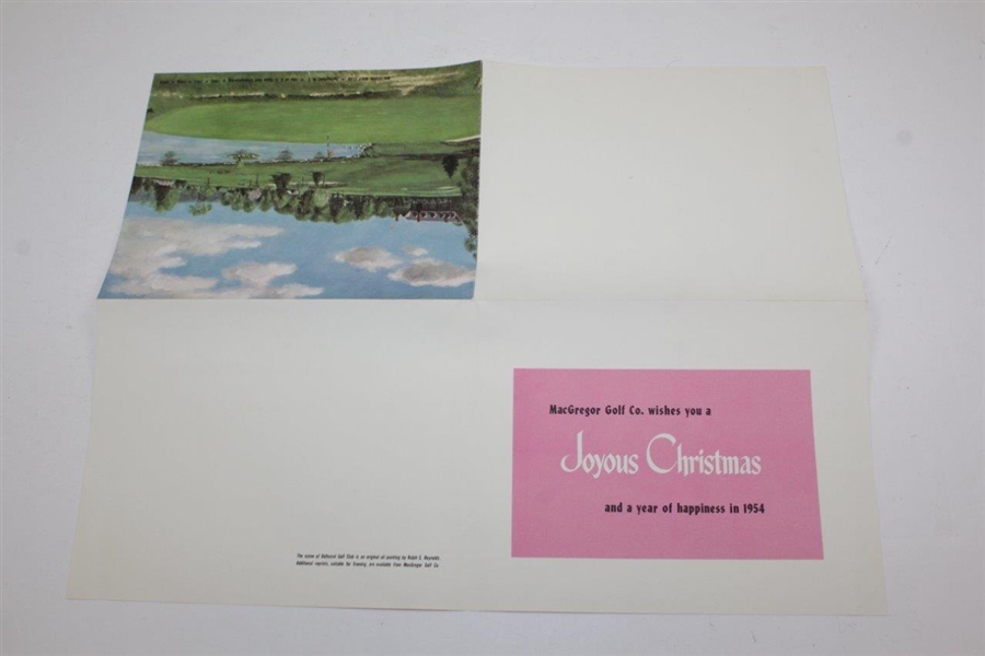 1954 Baltusrol Golf Club 'Site of US Open Championships' Christmas Card