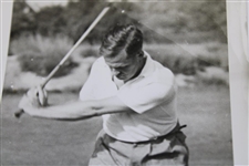 Bobby Jones Original Sequence Photo Used in Alex Morrison Book with Stamp Pg 43