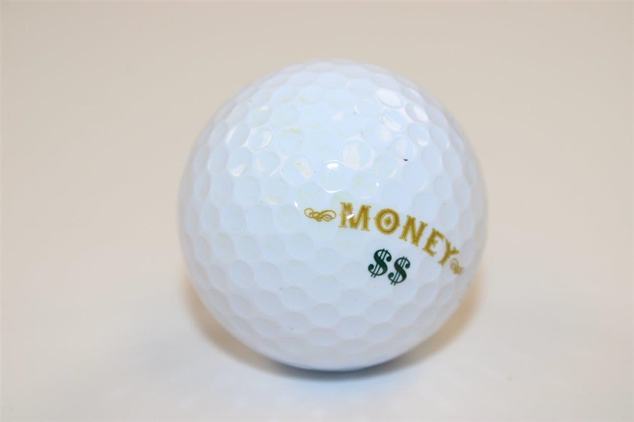 Corey Conners Signed Slazenger MONEY Logo Golf Ball JSA ALOA