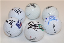 Six (6) Signed Golf Balls JSA ALOA