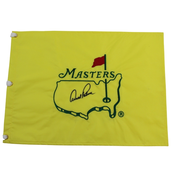 Arnold Palmer Signed Undated Masters Embroidered Flag JSA ALOA
