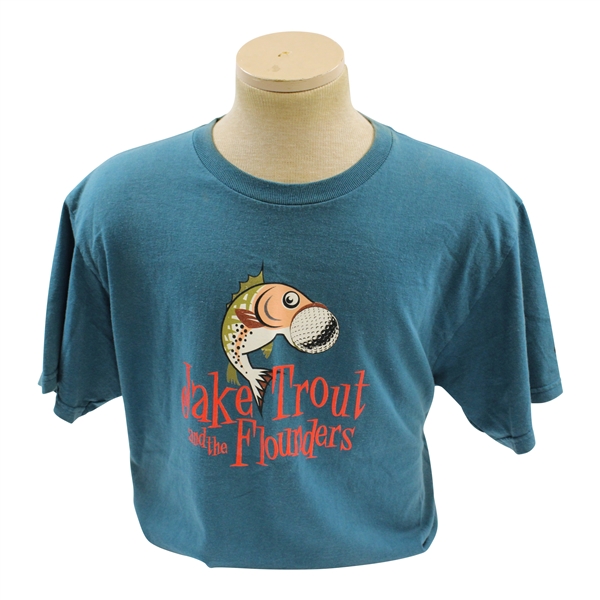 Payne Stewarts Personal Worn Jake Trout and the Flounders I Love To Play Band T-Shirt