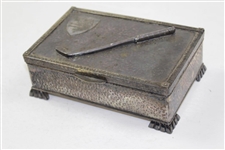 1935 Silver Cigarette Box Cliff Haven Golf Club Championship Won By Patricia Cashman
