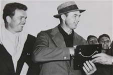 Bobby Jones, Sam Snead & Jack Burke at 1952 Masters Wire Photo