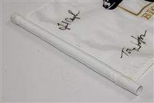Payne Stewart, Fred Couples, Watson & Azinger Signed Skins Game at Bighorn Course Flag JSA #B58591
