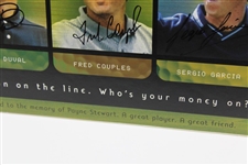 Sergio Garcia, O'Meara, Duval & Fred Couples Signed 1999 Skins Poster JSA #B47370