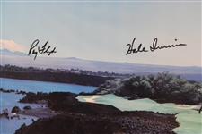 Jack Nicklaus, Trevino, Irwin & Floyd Signed 1997 The Senior Skins Game Matted Poster JSA ALOA