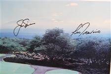 Jack Nicklaus, Trevino, Irwin & Floyd Signed 1997 The Senior Skins Game Matted Poster JSA ALOA