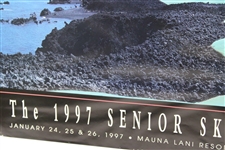 Jack Nicklaus, Trevino, Irwin & Floyd Signed 1997 The Senior Skins Game Matted Poster JSA ALOA