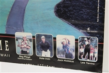 Jack Nicklaus, Trevino, Irwin & Floyd Signed 1997 The Senior Skins Game Matted Poster JSA ALOA