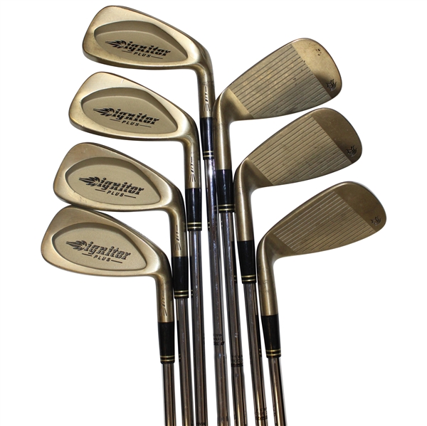 Gary Player's Personal Set of Gary Player Ignitor Plus 3-PW Irons with Letter