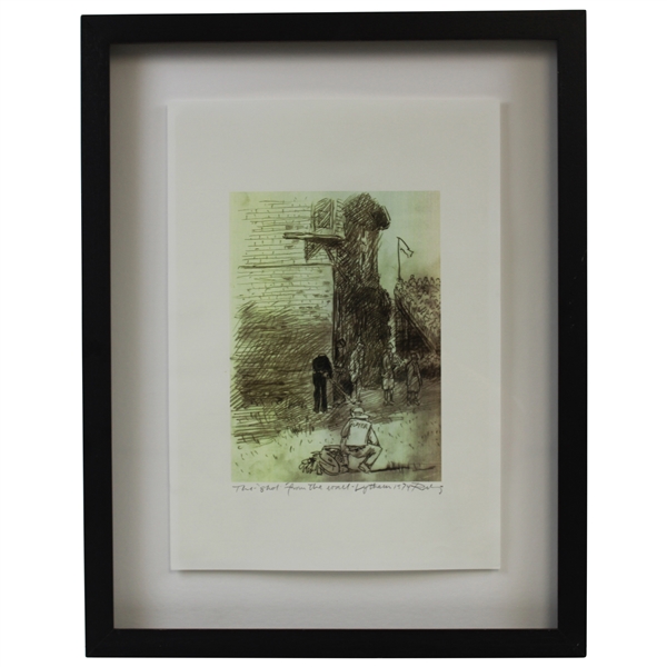 Gary Player's Personal 1974 'Shot From The Wall' Art Print - Framed