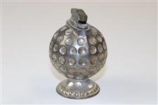 Vintage Silver Plated Dimple Golf Ball Themed Lighter