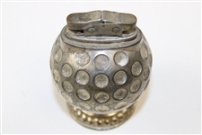Vintage Silver Plated Dimple Golf Ball Themed Lighter