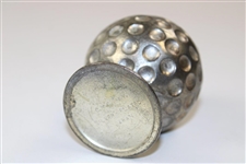 Vintage Silver Plated Dimple Golf Ball Themed Lighter