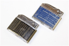 Two (2) Classic Howard Club with Scorecard Lighters - Houston Golf Club & Hanno Golf Club