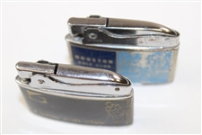 Two (2) Classic Howard Club with Scorecard Lighters - Houston Golf Club & Hanno Golf Club