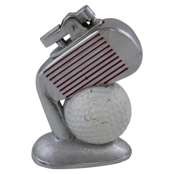 Classic Silver Colored Golf Iron Head with Golf Ball Themed Lighter