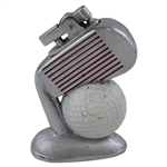 Classic Silver Colored Golf Iron Head with Golf Ball Themed Lighter
