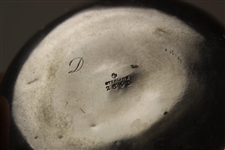 Sterling Silver Classic Circular Ash-Tray with Golf Club