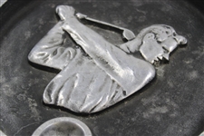 Vintage Pre-Swing Golfer Themed Ash Tray
