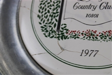 1977 The Los Angeles Country Club L.A.C.C. Member-Guest Pewter Plate