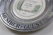 1977 The Los Angeles Country Club L.A.C.C. Member-Guest Pewter Plate