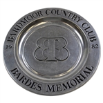1982 Bardmoor Country Club Bardes Memorial Pewter Plate