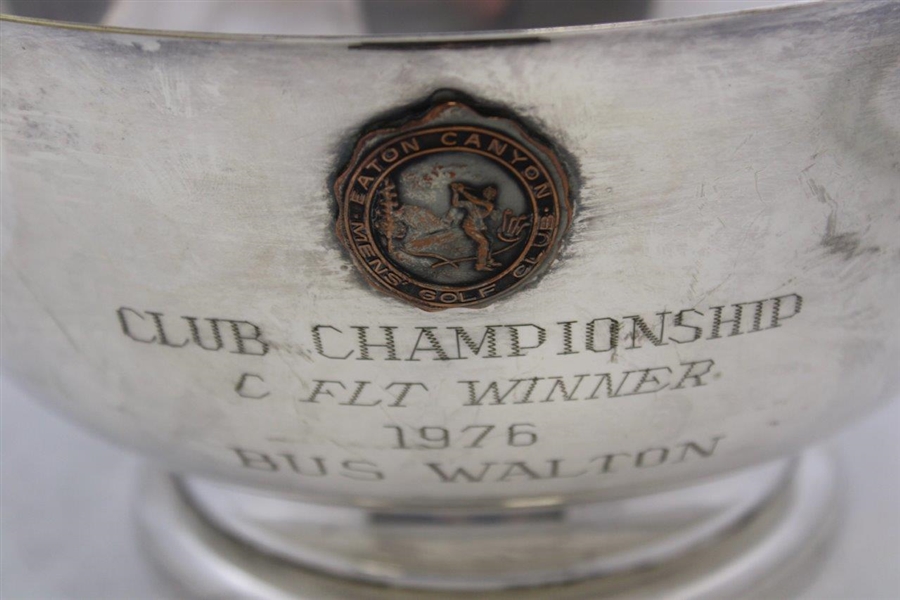 Eaton Canyon Men's Golf Club Championship C Fight Winner Trophy 1976 Bus Walton Winner
