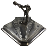 Metal Women Golfer Makeup Case