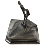 Metal Women Golfer Makeup Case