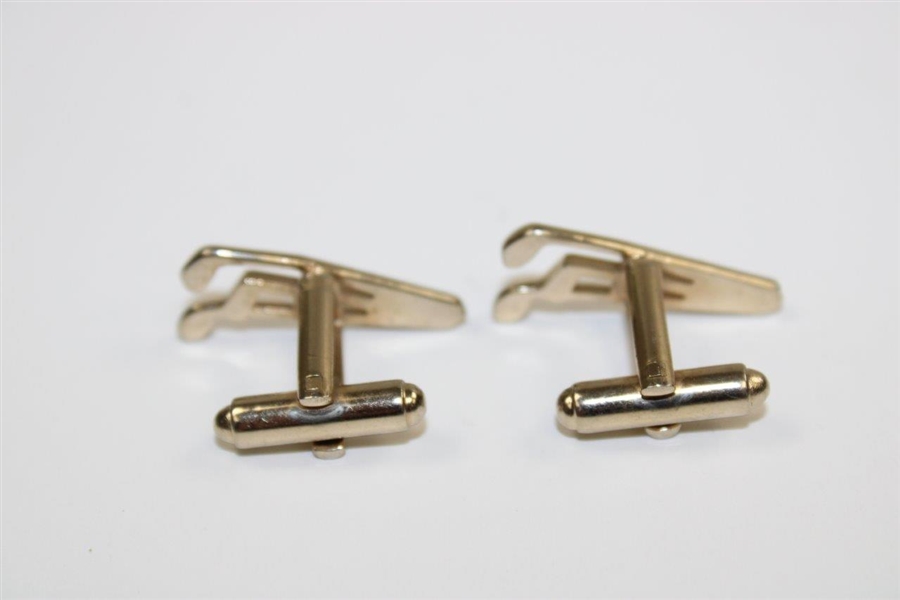 Pair of Three (3) Golf Clubs Themed Cuff Links