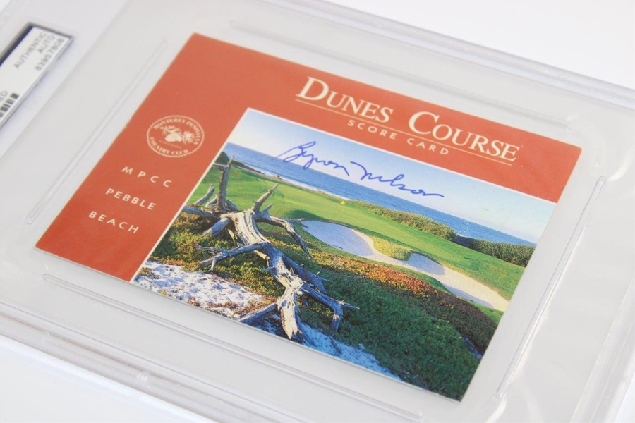 Byron Nelson Signed Monterey Peninsula Dunes Course Scorecard PSA/DNA #83957806