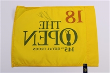 Henrik Stenson Signed 2016 OPEN at Royal Troon Screen Flag BECKETT #B89249
